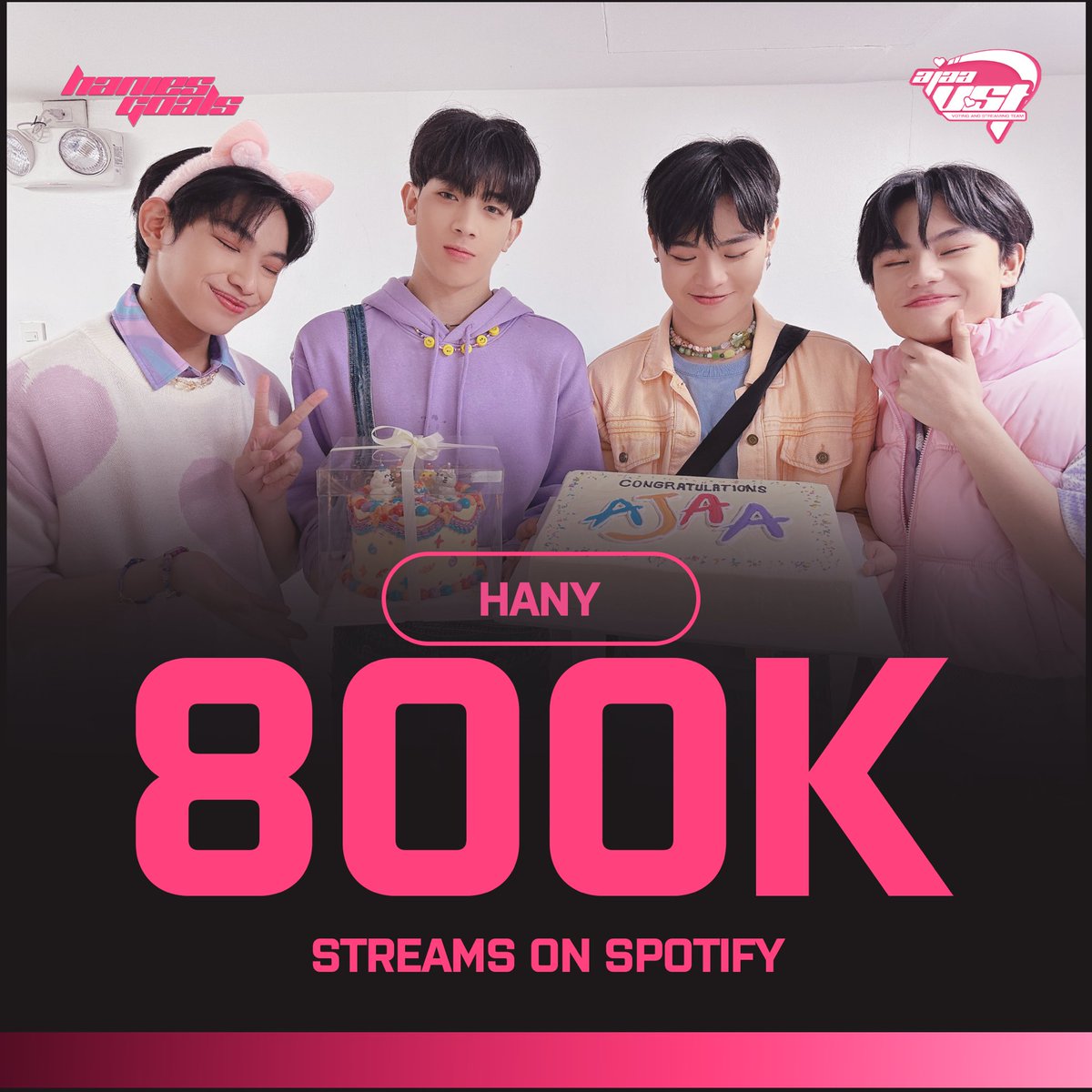 ajaavst's tweet photo. [💿] #AVST_Play! 

AJAA’s debut song ‘HANY’ just reached 800k streams on Spotify! Another milestone unlocked for the song that started it all 🏆⭐️ Congratulations, AJAA! 🥳

Continue streaming, Hanies! 🍯

🔗: https://t.co/2k4GFaBC39

#AJAA_HANY #AJAA @AJAAofc https://t.co/fDJKUN2iny