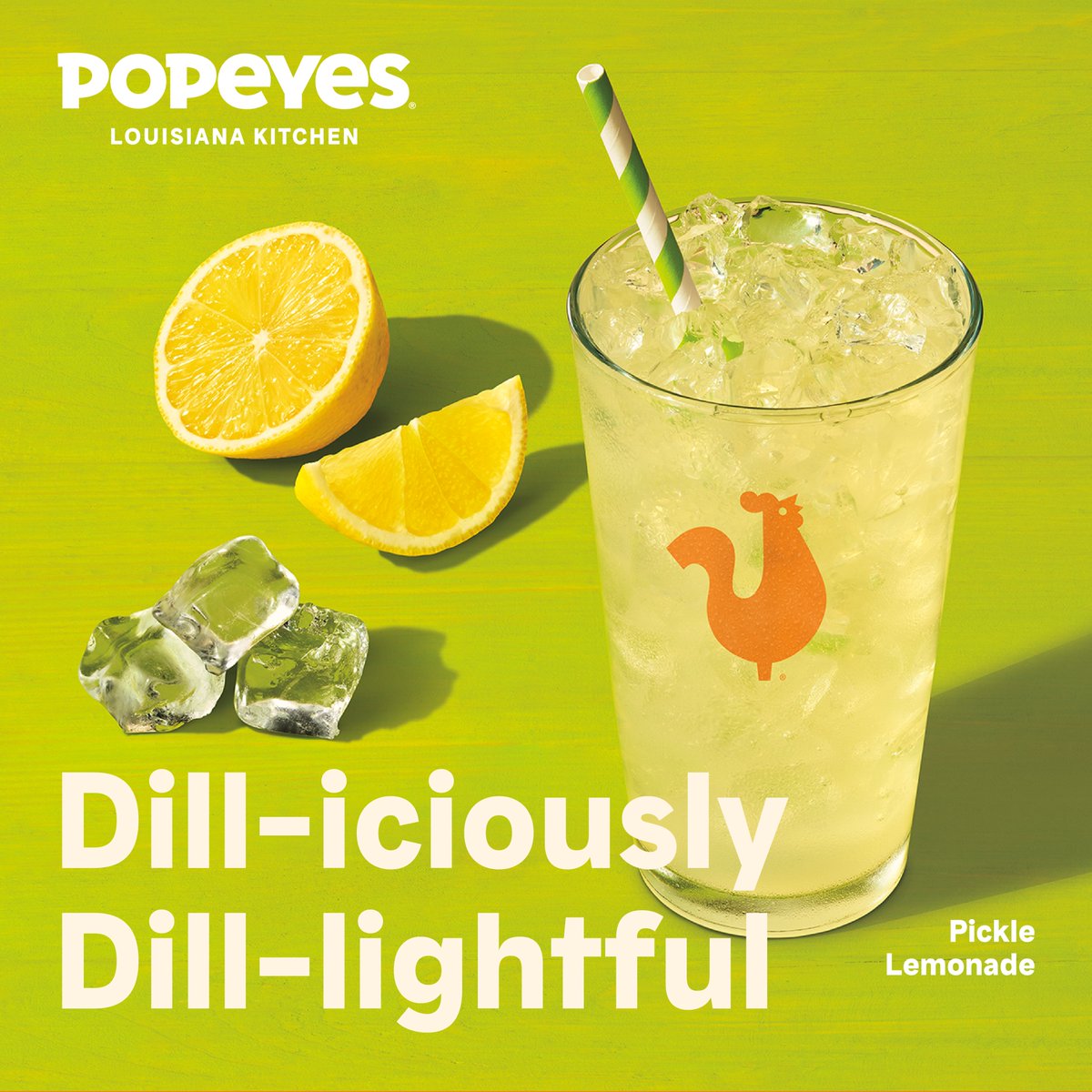 Pucker up! The Pickle Lemonade is a little sour, a little sweet and totally refreshing. Sip on this one-of-a-kind drink while you can 🥒🍋