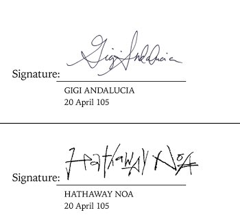 閃光のハサウェイ　サイン ハサウェイのサイン、アルファベットのAが全部筆跡違うのマジで怖い