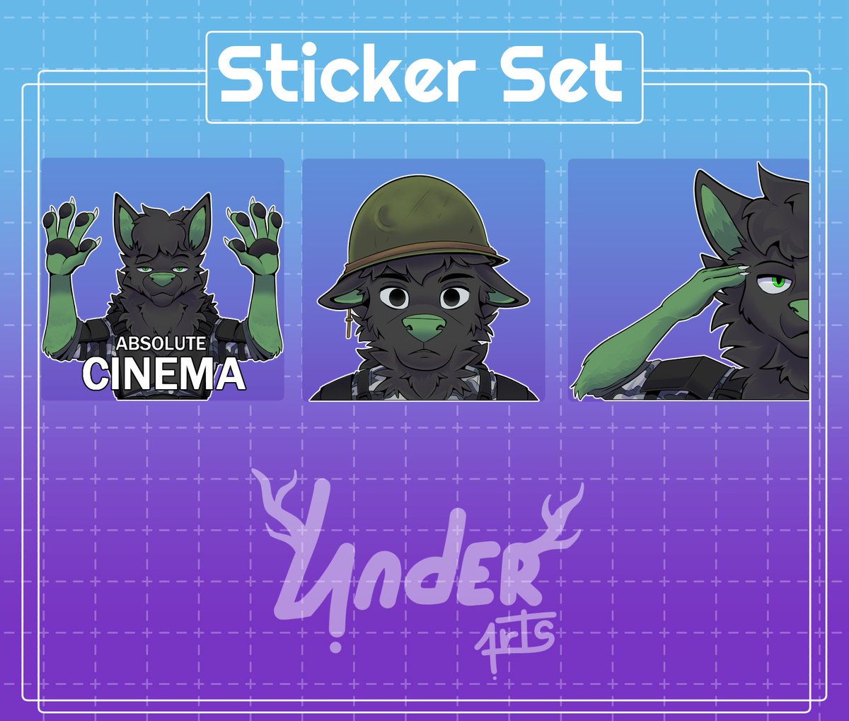 Commission done for @/fursonally on discord.

Thank you so much for your trust and patience.
Hope to work with you again

#furryart #stickers #art