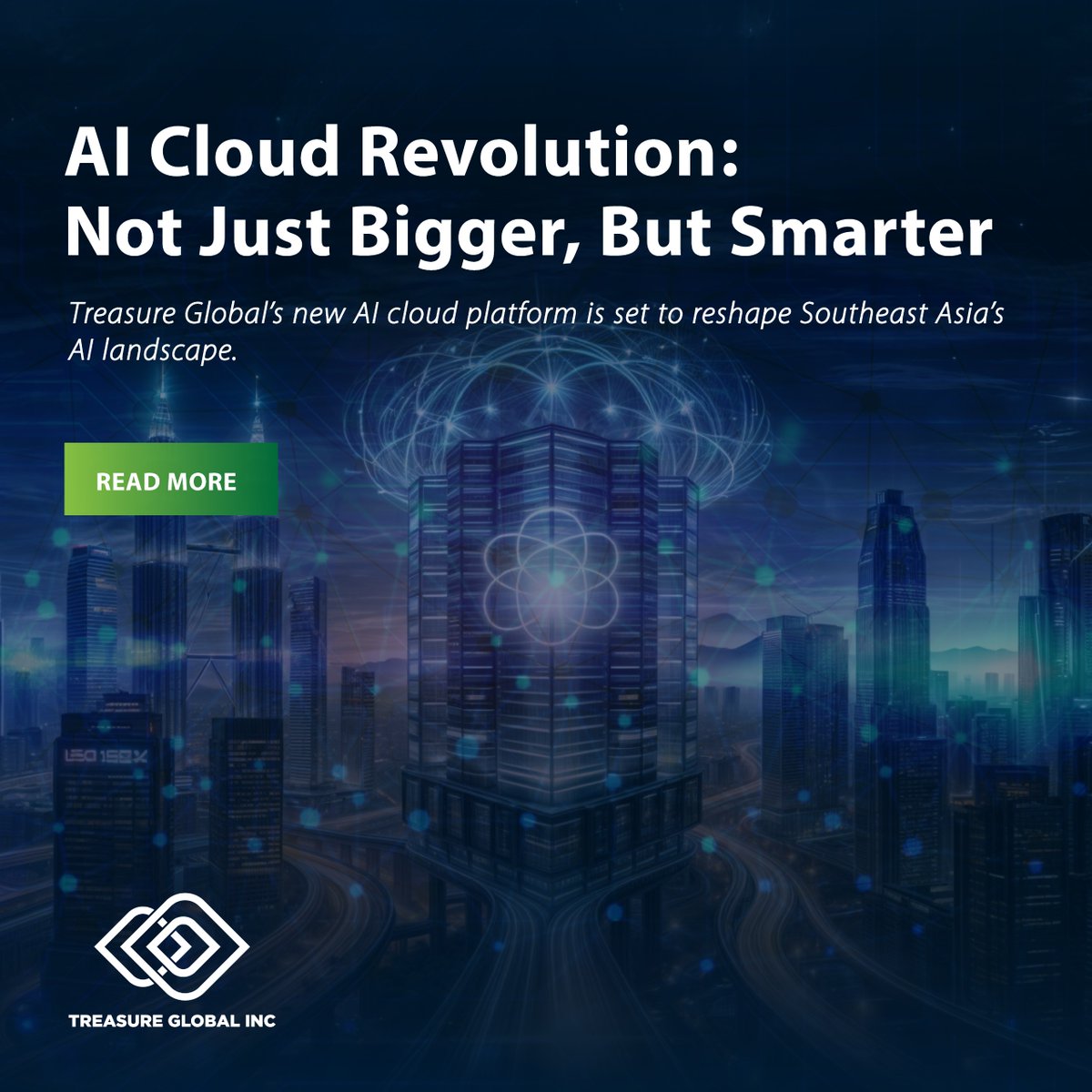 We're building a trillion-parameter AI cloud platform, driving AI innovation in Southeast Asia with a $16M agreement with V Gallant Sdn Bhd.

Discover how we're shaping the future of AI here: 
surl.li/arzvvp

#AI #TreasureGlobal #VGallant #EnterpriseAI #Technology