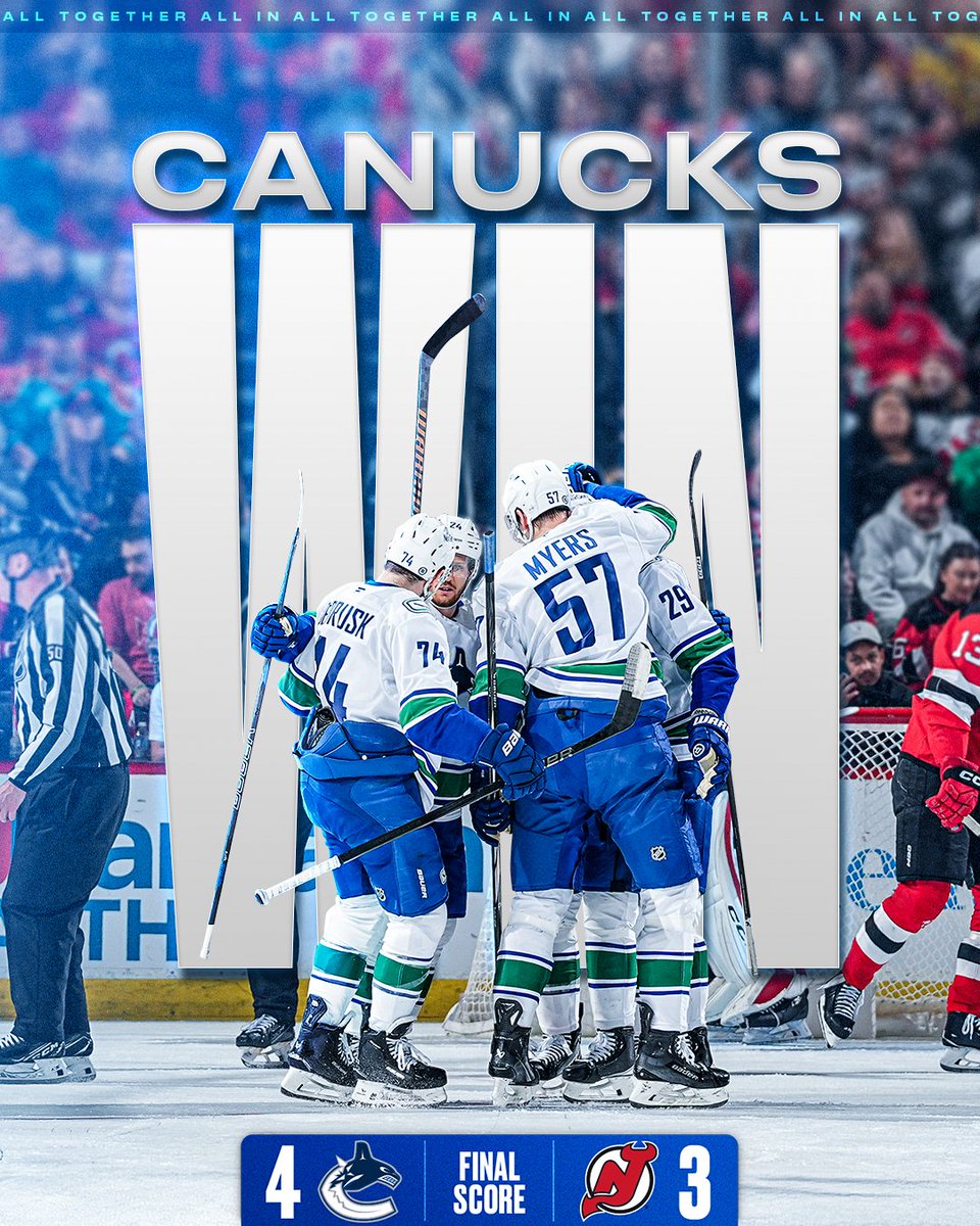 Canucks's tweet photo. #CANUCKS CALL GAME❗️ #AllTogetherAllIn https://t.co/oOsERMs7aZ
