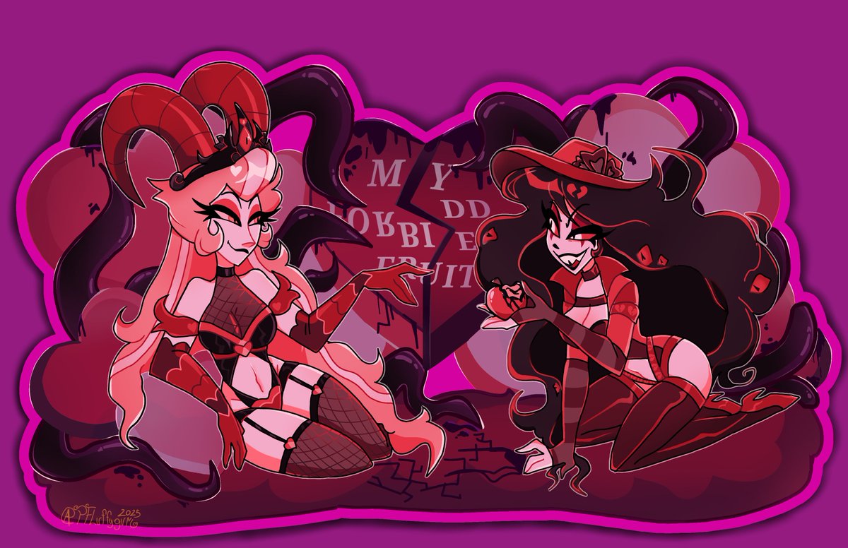 PFluffygum's tweet photo. Broken heart 💔😘

#HazbinHotel #Roolith #HazbinHotelLilith #HazbinHotelRoo https://t.co/rD5faP9vrn