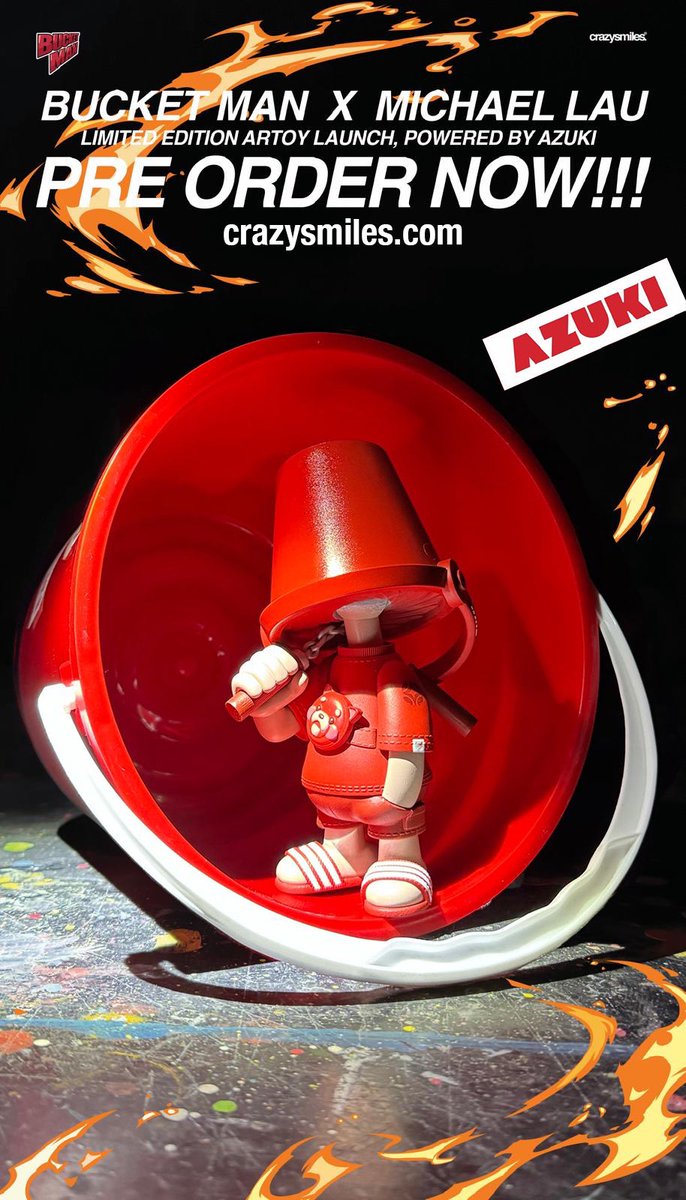 “RED” for <a href="/Azuki/">Azuki</a> holders only is available at crazysmiles.com/collections/bu… Pre order ENDS 31st March