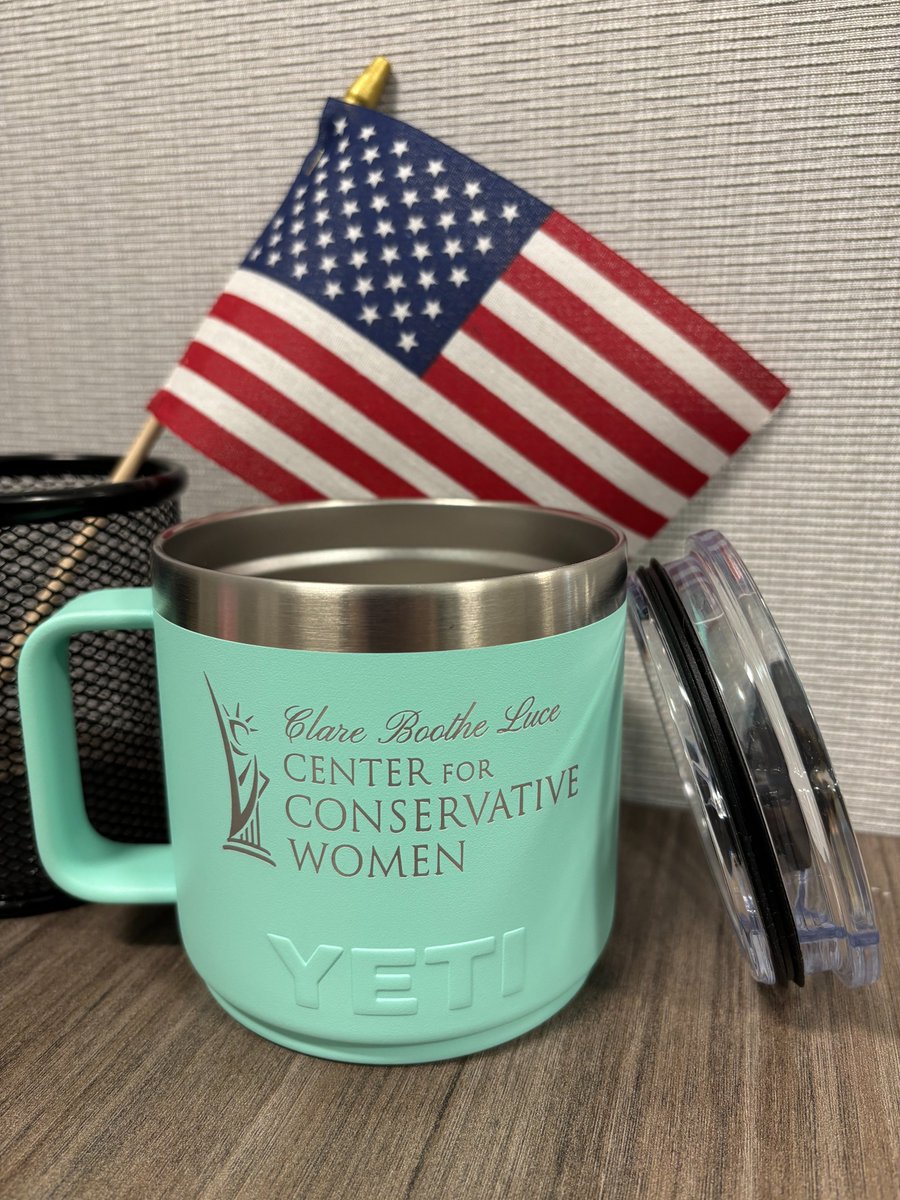 cblwomen's tweet image. We talked on the phone today with a Yeti sales manager and she told us that the phrase "conservative women" is on "the political aisle" so they cannot provide us with the product.