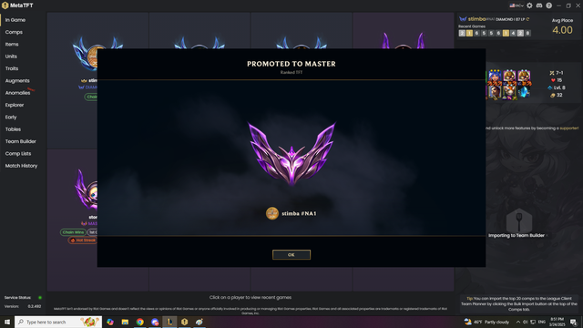 what a grind, just in time before set ends!