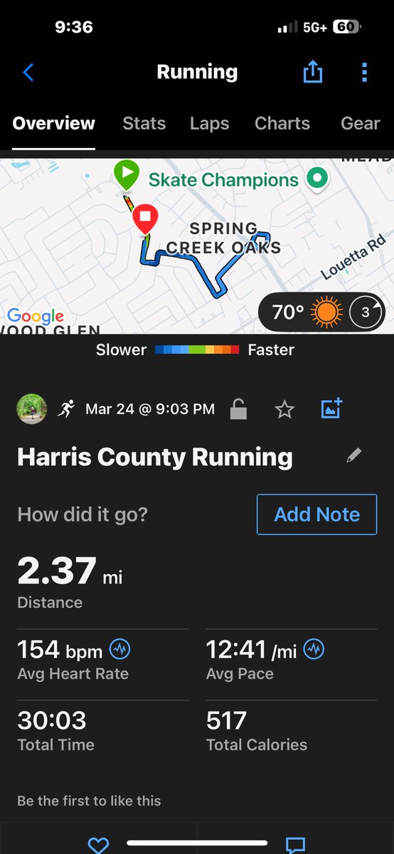 gwschattle281's tweet photo. Marathon training run #11 🏃‍♂️‍➡️! Capping off a Monday with a training run! #RunWithSchattle https://t.co/2q1caZ6Qor