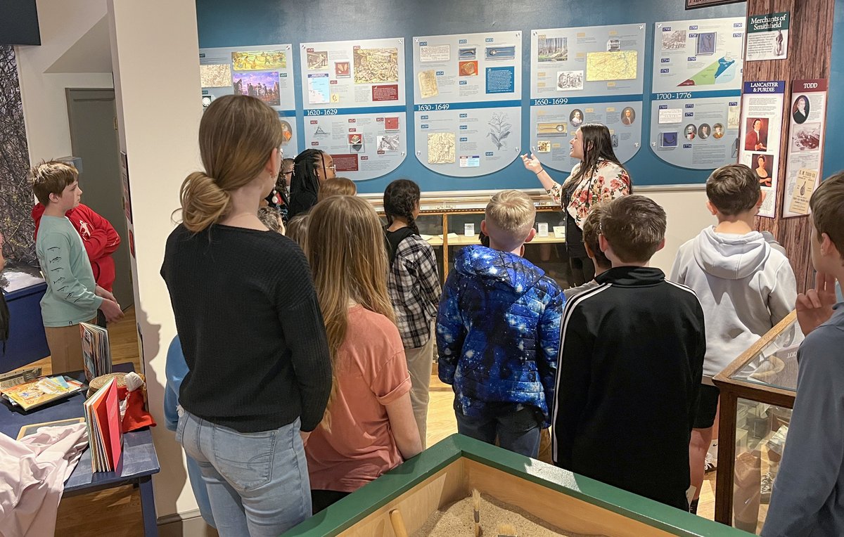 Worldsoldestham's tweet photo. Middle schoolers from @IWCSchools β learning more about the commemoration of the American Revolution β visited both last week and this week to gather info they need for themed projects to be showcased at their upcoming Gifted and Talented Night. #localhistorymatters #VA250 https://t.co/GrwYiU3tCW