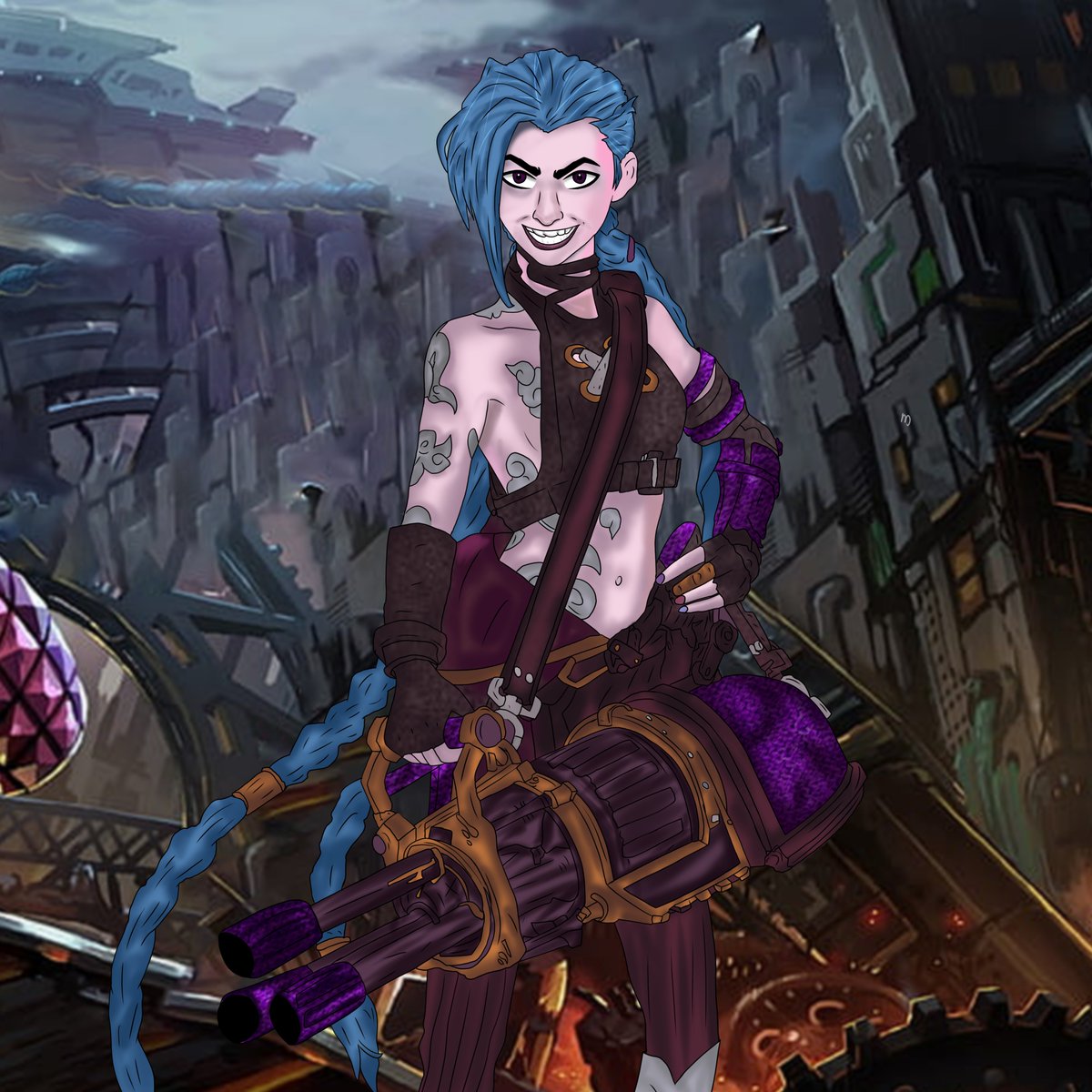 From Powder to Jinx, the madness never stops🎭🔥 #arcanefanart  #ArtistOnTwitter #followme #