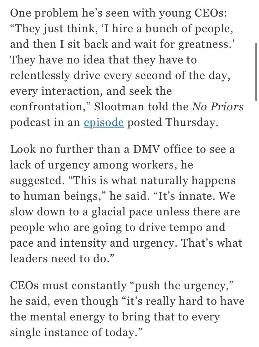 The PI of a research lab in academia is the CEO/CSO/CFO combined, and this is on target for that as well. There is no substitute for hustle when you are a PI. The most successful colleagues I see at Anderson are the ones sending me 1AM or 4AM emails. I wish I had their energy!