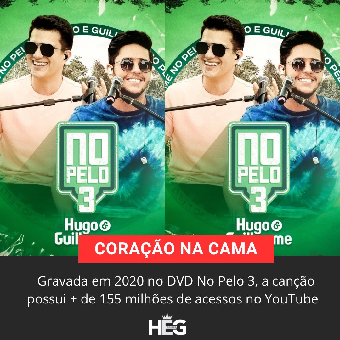 hegonline's tweet photo. Gravada em 2020 no DVD No Pelo 3, a canção possui + de 155 milhões de acessos no YouTube https://t.co/lTs8Juupct