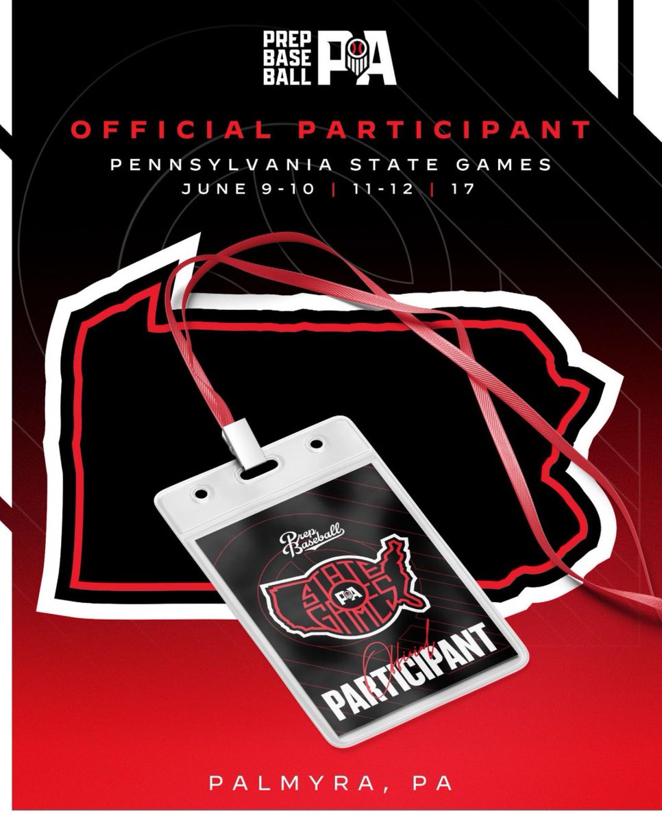 Thank you <a href="/PrepBaseballPA/">Prep Baseball Pennsylvania</a> for the invite to the Pennsylvania State Games. I can’t wait to compete with the best talent in PA! <a href="/buckscobaseball/">𝕲𝖊𝖓𝖊𝖗𝖆𝖑𝖘 Baseball</a> <a href="/cbebaseball/">CB East Baseball</a>