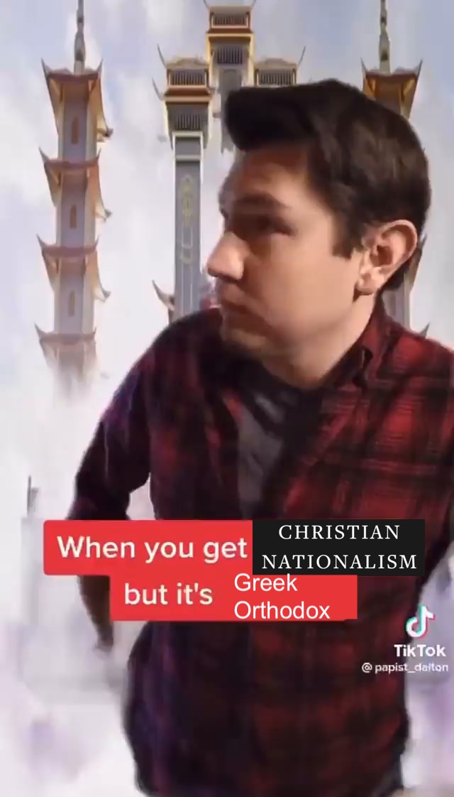 JeffWBSinger's tweet photo. "No, it's fine, I just...I just didn't think it would be Greek is all." https://t.co/RgNhYiWEDu