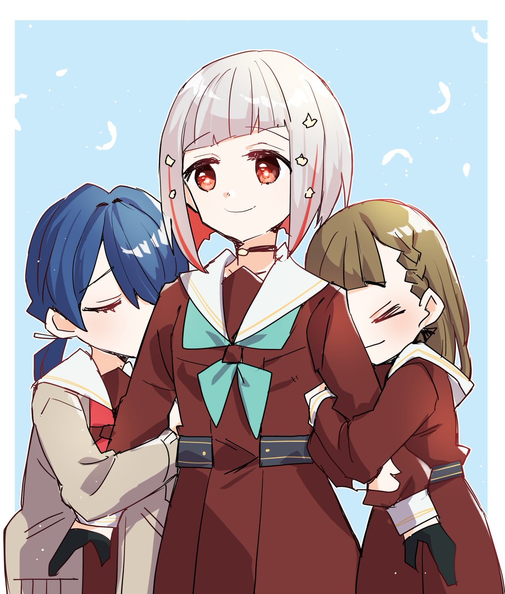 「「今日のさやとすずは甘えんぼう」#蓮ノ空美術部 」|環月紙袋僕ラブ「ジ51,52」せつはる合同＋おまめ合同＋個人誌🌈👼🔖💫🐬♦✨のイラスト