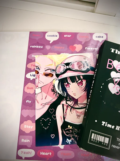 ローソン、ミニストップで印刷できるブロマイドこんな感じです!(これはL判)自分の絵だとアニメフィルムっぽくすごく味があります印刷された方いたら是非教えて下さい