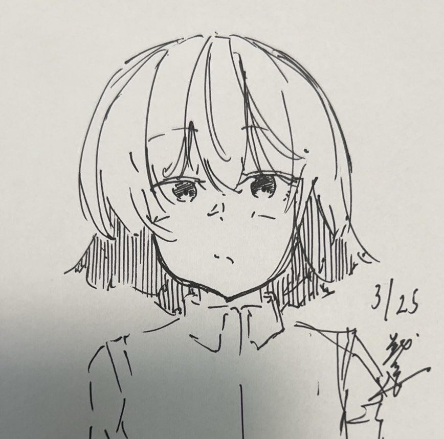 らくがき

2分でこれ描けるってすごい？

#漫画家志望 
#イラスト 
#らくがき