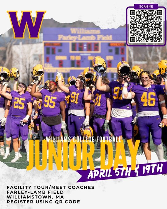 Ryan Stoehr ‘26 (@ryanstoehr4) on Twitter photo Thank you Williams College for the invite. Looking forward to getting on campus and learning more about the program and the school. <a href="/Coach_Rorke/">Chris Rorke</a> <a href="/WilliamsEphsFB/">Williams Football</a> Thank you Williams College for the invite. Looking forward to getting on campus and learning more about the program and the school. <a href="/Coach_Rorke/">Chris Rorke</a> <a href="/WilliamsEphsFB/">Williams Football</a>