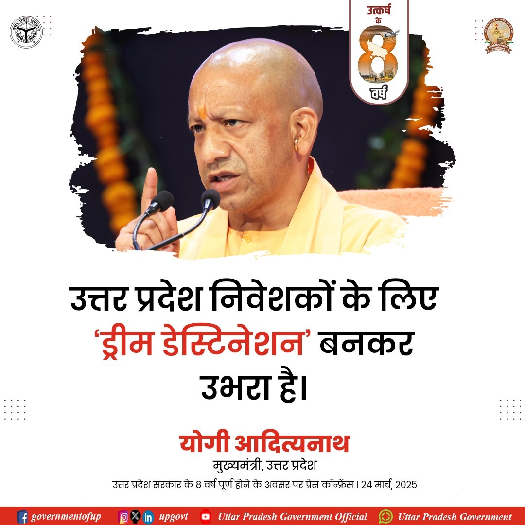 rameshshuklabjp's tweet photo. सेवा, सुशासन और गरीब कल्याण हेतु समर्पित देश के यशस्वी प्रधानमंत्री श्री @narendramodi जी के कुशल मार्गदर्शन एवं माननीय मुख्यमंत्री श्री @myogiadityanath जी के उत्तम नेत���त्व में उत्तर प्रदेश भाजपा सरकार के सफलतापूर्वक 8 वर्ष पूर्ण होने पर हार्दिक बधाई एवं शुभकामनाएं। https://t.co/hNQST3u4QB