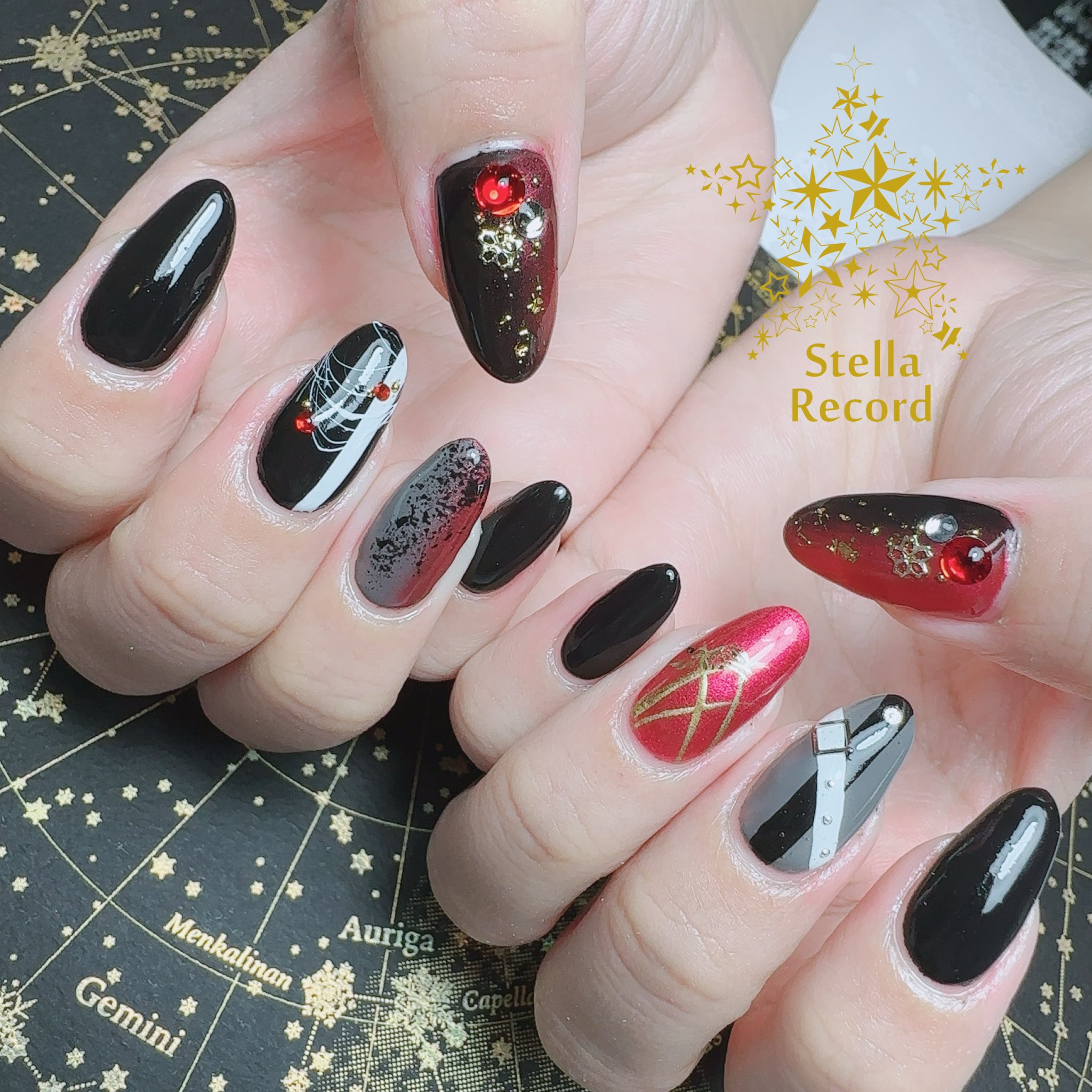 ネイルパーツ KAFKA さら おまかせ #スカルプデザイン #ネイルデザイン #ロング