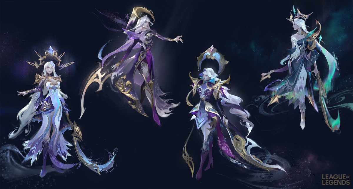 rheekyo's tweet image. Hey everyone! I haven't been too active on social media, but I'm hoping to start sharing my work little by little this year. Wanted to start with something very meaningful for me, this is Winterblessed Diana from 2022, my first legendary skin at Riot : &amp;gt;