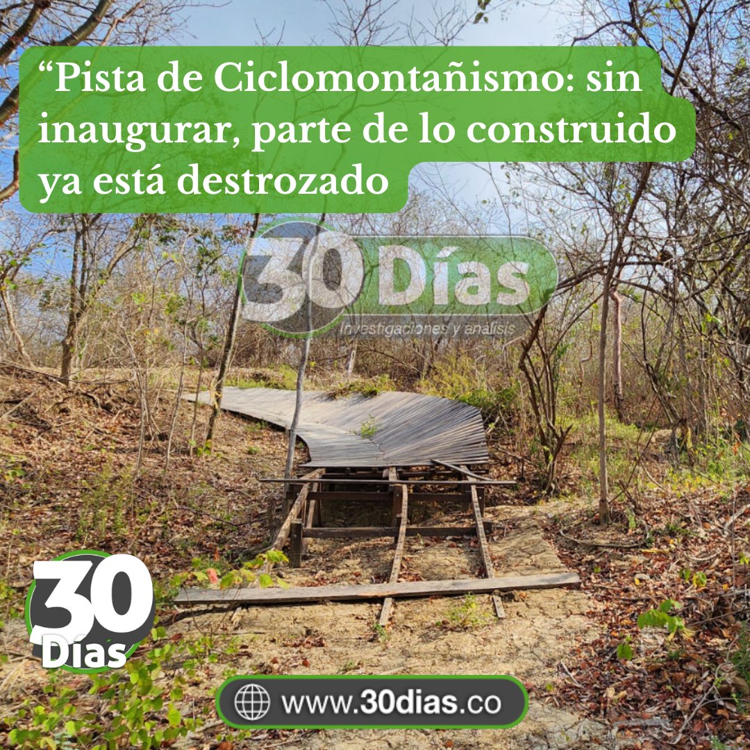 INVESTIGACIÓN 🔎
¿Cómo se entiende que una obra con 84% de avance hace 17 meses hoy no esté inaugurada y, por el contrario, parte de lo construido está destruido. Tal desidia sucede con la Pista de Ciclomontañismo que <a href="/alcaldiabquilla/">Alcaldía de Barranquilla</a> contrató en Miramar.

30dias.co/pista-de-ciclo…