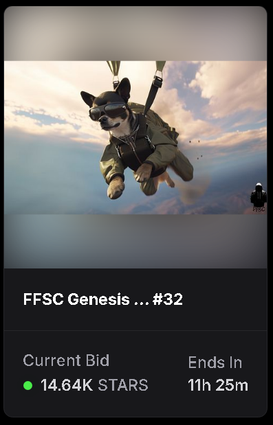 FortunateFewNFT's tweet photo. Fortunate Few Genesis Raffle #101/150!!!! Ends in 12 hours!

We are officially finished 2/3rd's of our weekly auctions, and this last 50 are going to fly!

Bid here: https://t.co/ZSILQ6i441

More info 👇

-  The Fortunate Few: Genesis Collection Overview  -

📅Launch Date: April 11th, 2023
- Collection Size: 150 NFTs (Fair Launch, no airdrops)
- Current Unique Holders: 42
- Auction: 1 NFT auctioned every Thursday for 3 days until all are circulating.(currently at #101/150)

🪙Revenue & Rewards
- Auction Revenue: 100% to Genesis Treasury stacking assets like $wBTC, $AKT, $$HOOD and many more.

- Treasury Allocations: 50% of LP and staking rewards to Treasury, 50% as monthly $wBTC airdrops to holders (1st of each month).

- 10% Market Royalties: 75% to Treasury, 25% to X Raids.

- Mint Royalties: Future collections under The Fortunate Few pay a 10% mint royalty fee to the Genesis Treasury.

- Treasury Share: Each NFT holder has an equal share in the Genesis Treasury.

- Twitter Raids: Earn $STARS for supporting our X account.

- Redemption: Once fully circulating, redeeming for backed value option will be available, with terms decided by governance.
--------------------------

#NFT #CRYPTO #DAO 
@StargazeZone