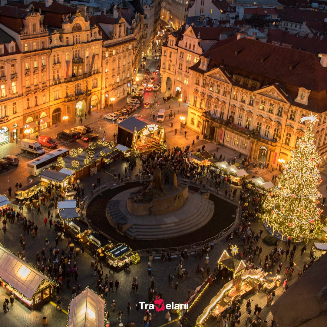 Travelarii_com's tweet image. Prague’s Old Town Square at night—where history glows under the city lights! ✨🏰

#PragueNights #MagicalPrague #OldTownSquare #Travelarii