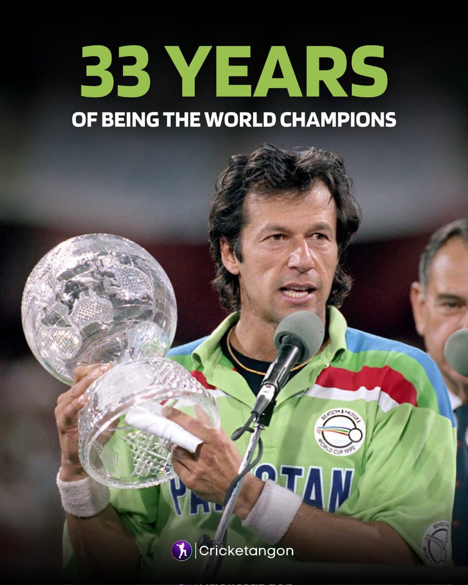 MisranAhmad19's tweet photo. *𝟐𝟓 𝐌𝐚𝐫𝐜𝐡 𝟏𝟗𝟗𝟐- Probably the most prestigious date in the history of Pakistan Cricket 🇵🇰*
#ENGvPAK | #CWC92
#ImranKhan https://t.co/PyYIY0tCV6