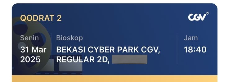 wts 2 tiket nonton bioskop film premiere qodrat 2
🗓️: Senin, 31 Maret 2025
🎥: Bekasi Cyber Park CGV
🕛: 18.40
rep atau dm ya kalo mau, thx u!🫶🏻

wts tiket qodrat 2 #zonauang