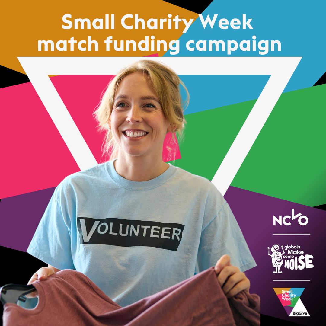 📢 Are you a small charity with an income between £5,000 and £1m?

There’s still time to apply for the Small Charity Week match funding campaign and access the funding and support you need.

Submit your application by 2 April: biggive.org/small-charity-…