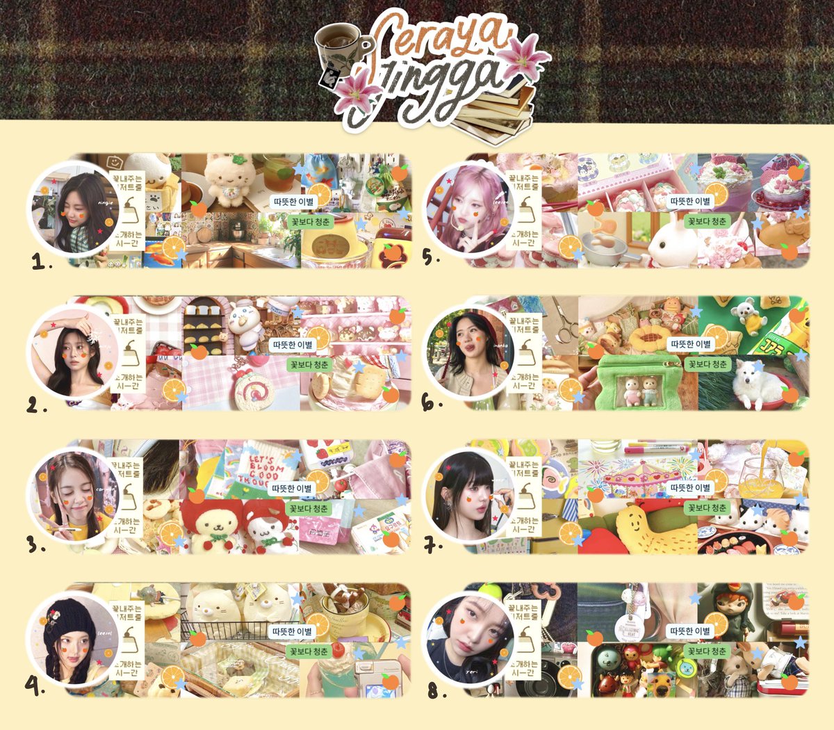 windcreams's tweet image. help repost please! #zonauang

[CLEARANCE SALE ALERT 🍓🧡] haiiii! aku bawa 8 layout girlgroup dari katalog Tangerines yang bisa kalian bawa pulang dengan harga 3000 each! (take 4 = 10k). jugaa nantinya 100% dari penjualan layout ini akan didonasikan 🎥🩷 yuk jajaannn