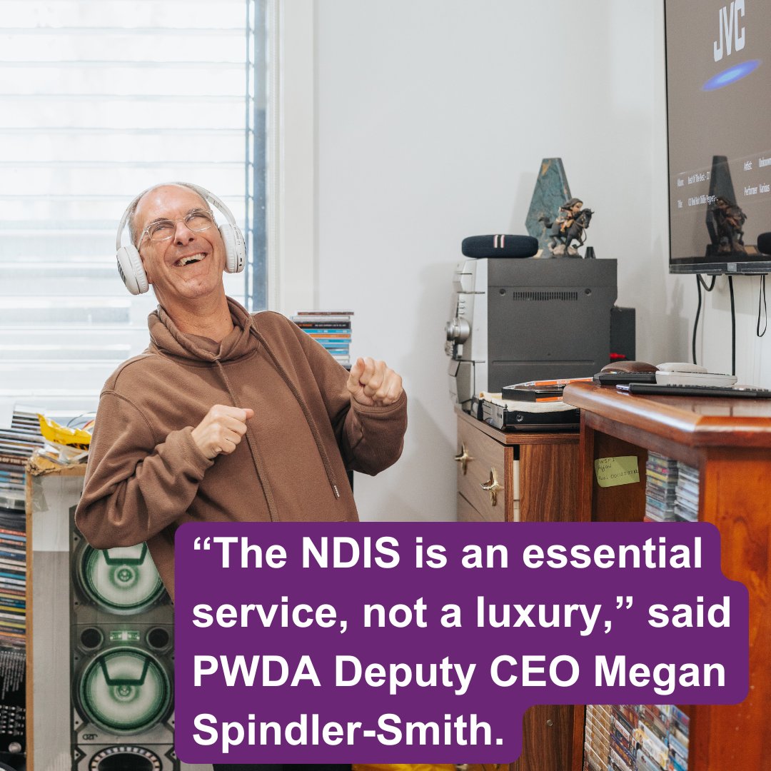 AffordAustralia's tweet image. People with Disability Australia Deputy CEO Megan Spindler-Smith says any move to restrict access to the NDIS or cut funding is 'not just a betrayal of our rights – it’s bad economics'. Agree? 
#NDIS #Budget #PWDA
