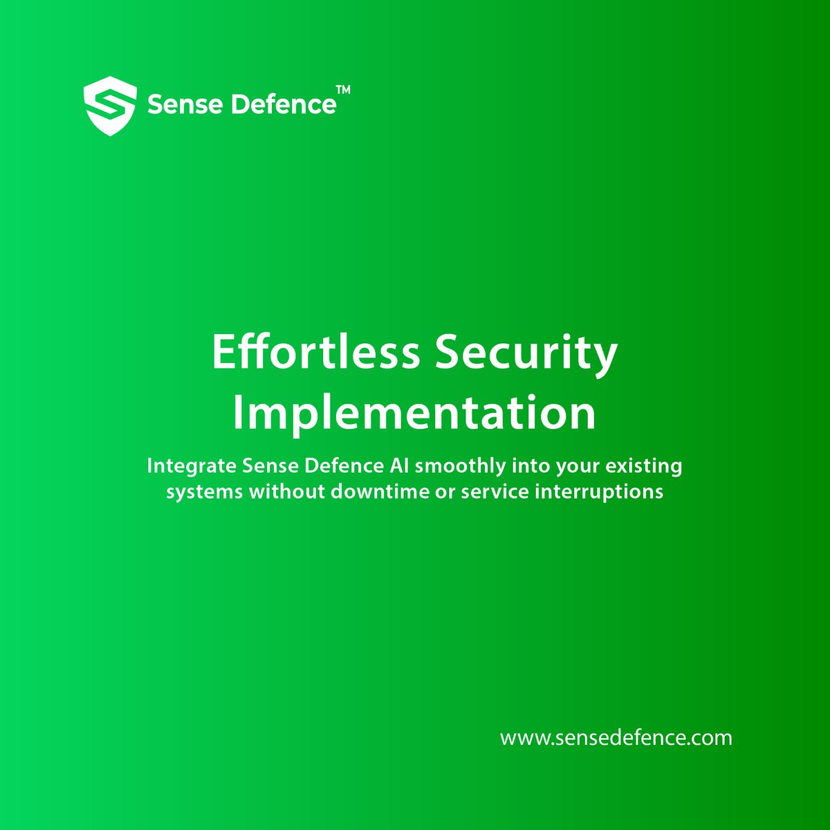 sensedefenceltd's tweet image. Integrate Sense Defence AI into your systems without downtime or service interruptions. 
 
zurl.co/0xzZB 

#SmoothIntegration #CyberContinuity #EffortlessProtection