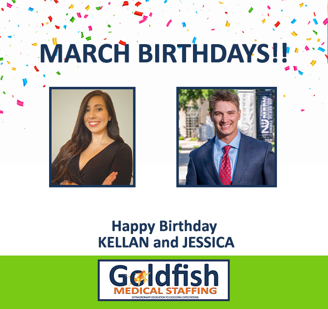 🎉🎂Join us as we celebrate Jessica &amp; Kellan’s March birthdays at Goldfish! 🐟💛 🥳

Drop your birthday wishes below and let’s send them all the love they deserve! 💌🎈 #BirthdayVibes #GoldfishCelebration #MarchBirthdayFun #CheersToJessicaAndKellan

🎉🎉 Let the party begin! 🎉🎉