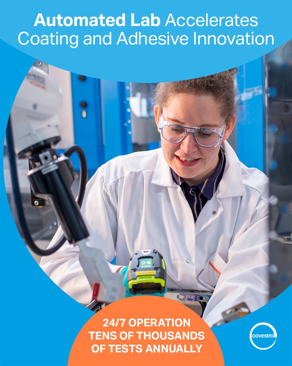 Covestro (@covestro) on Twitter photo Our upcoming automated lab is set to transform coatings & adhesives - faster, smarter & more customer focused. 🚀 Digitalization and automation enables rapid data-driven research and development! 📍 Meet us at <a href="/ec_show/">European Coatings Show</a>, Hall 4A, Booth 438! 👉 covestro.com/press/covestro… Our upcoming automated lab is set to transform coatings & adhesives - faster, smarter & more customer focused. 🚀 Digitalization and automation enables rapid data-driven research and development! 📍 Meet us at <a href="/ec_show/">European Coatings Show</a>, Hall 4A, Booth 438! 👉 covestro.com/press/covestro…