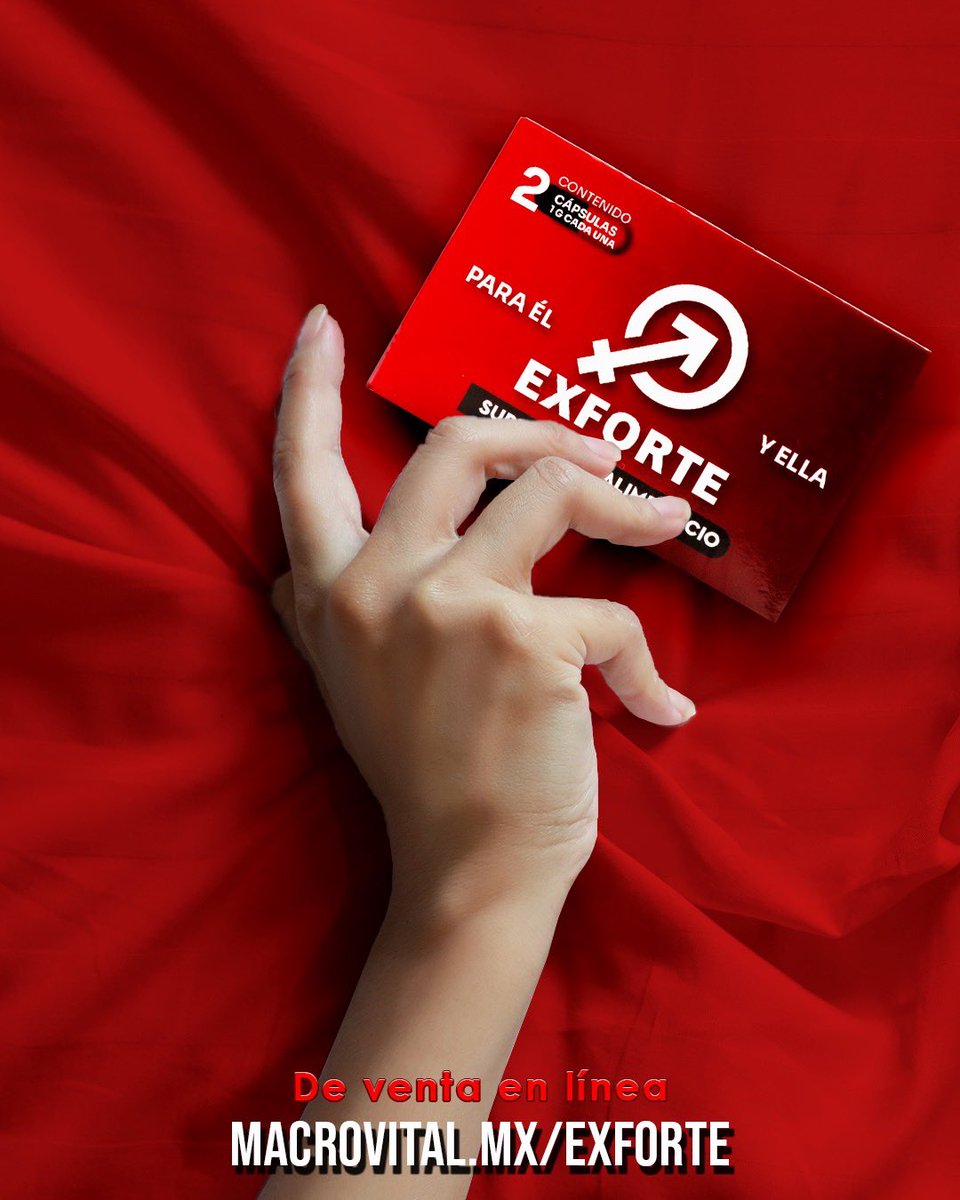 🔥 Máximo poder, máximo placer 💪❤️
Exforte potencia tu energía y rendimiento para que vivas cada momento con intensidad. ¡Confianza, vitalidad y deseo en una sola cápsula!

🔍 Consíguelo aquí: macrovital.mx/exforte/
#Exforte #FuerzaImparable #PasiónAlMáximo
