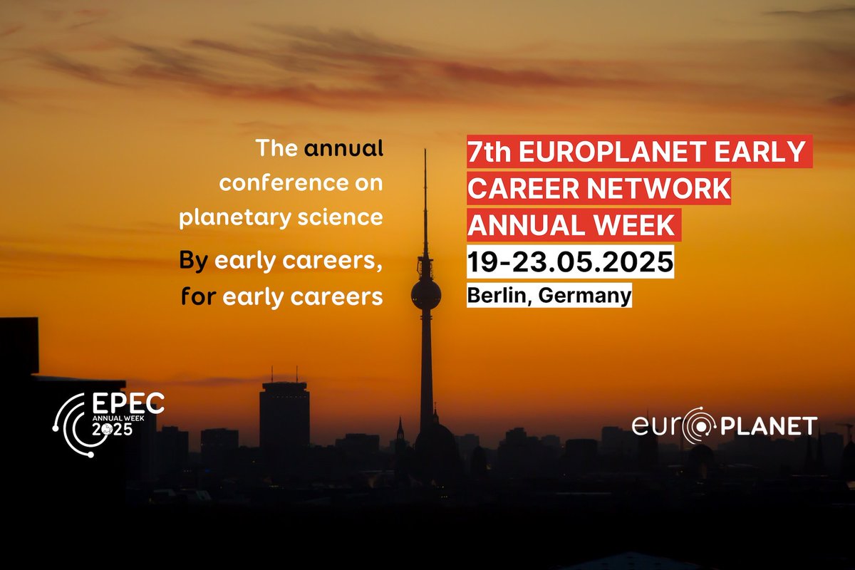 📢 The applications for the Europlanet Early Career Network Annual Week 2025 are now open!

🗓️ When: 19 – 23 May
🗺️ Where: <a href="/DLR_en/">DLR - English</a> Berlin 
📌 Registration Deadline: 19th April

Info and programme👉 europlanet.org/7th-epec-annua…