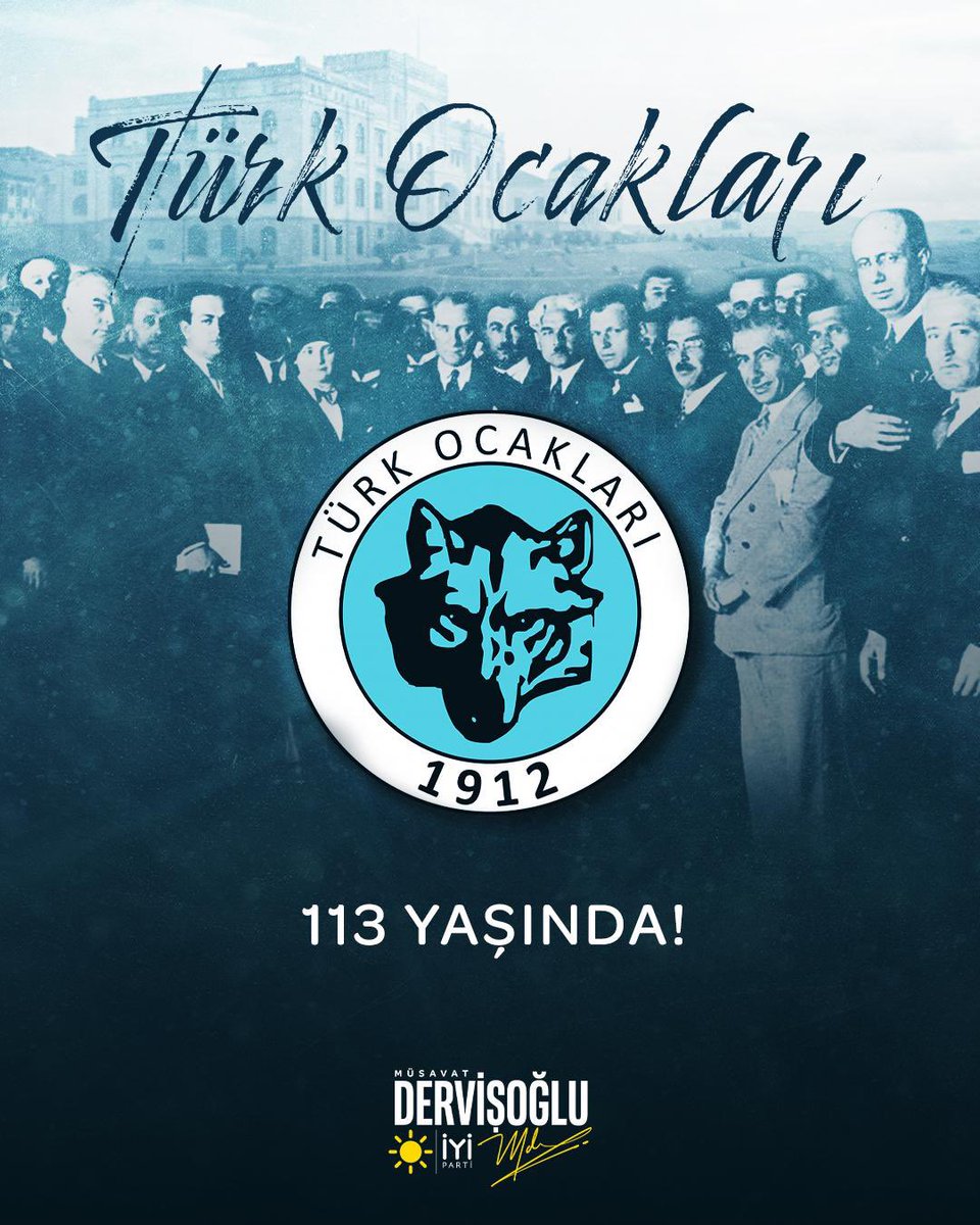 Türk Milleti'nin birlik ve beraberliğini korumak, millî ruhunu canlı tutmak; ilim, irfan ve vatan sevgisiyle geleceğe yön vermek amacıyla kurulan asırlık çınar Türk Ocakları'nın kuruluş yıl dönümünü yürekten kutluyorum!

Bu vesilesiyle, Türk Ocakları’nın temelini atan,