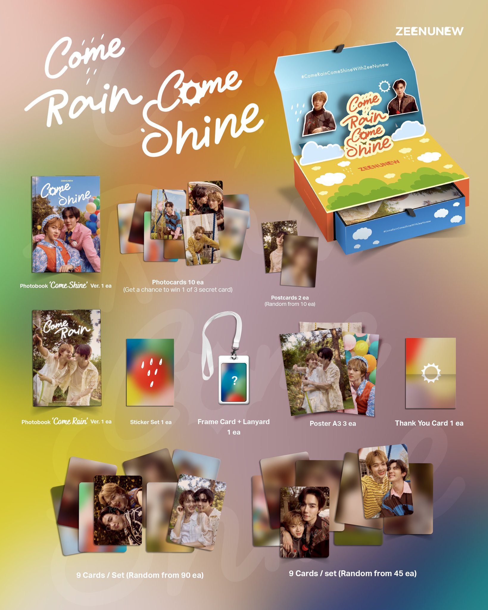 ZeeNuNew 写真集 PHOTOBOOK ComeRainComeShine ZeeNuNew : Photobook - Come Rain Version @ eThaiCD.com
