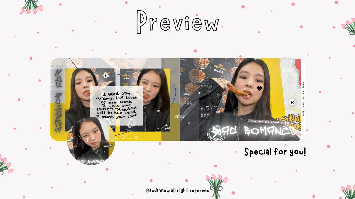 audinnew's tweet image. Help repost! 🖤

Hi, lovelies! Aku membawa layout ready stock Ningning, Jennie dan Seulgi special price 10.000/each. Hasil dari orderan ini 100℅ akan didonasikan (cek thread di bawah ini). Thank you! 💌

#zonauang