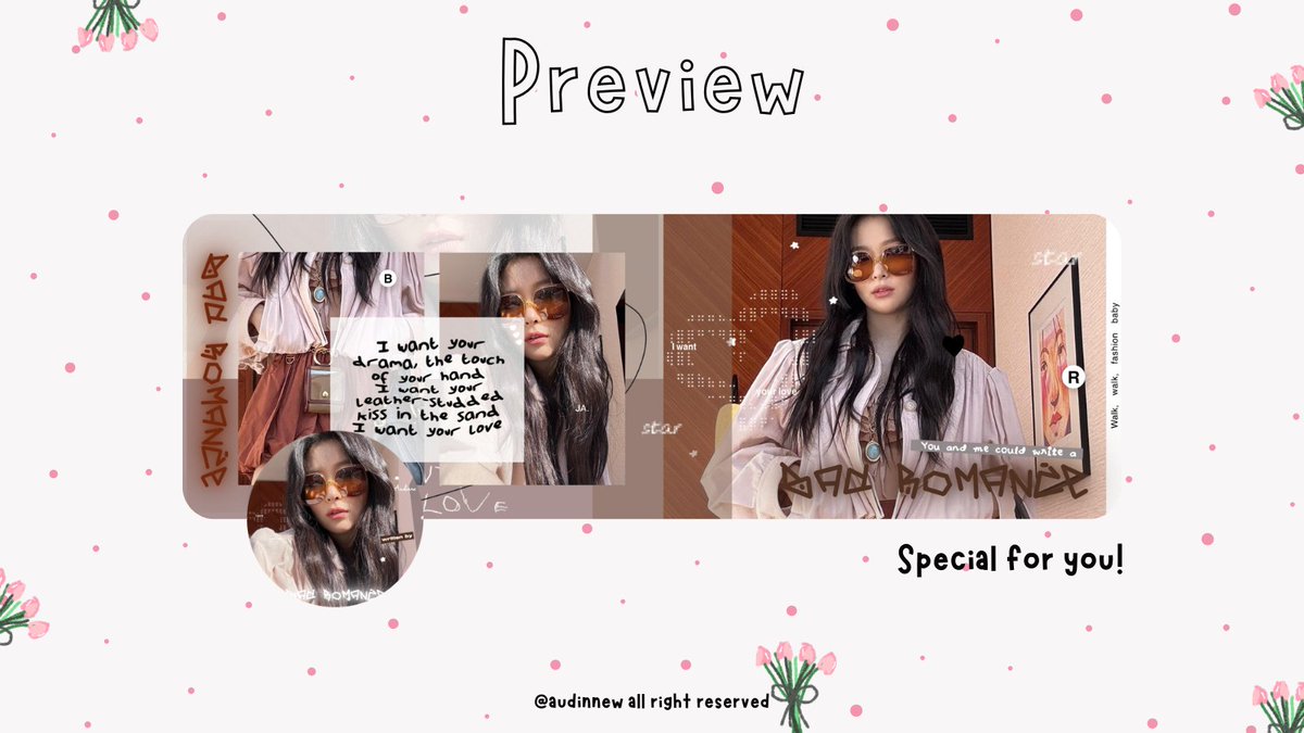 audinnew's tweet image. Help repost! 🖤

Hi, lovelies! Aku membawa layout ready stock Ningning, Jennie dan Seulgi special price 10.000/each. Hasil dari orderan ini 100℅ akan didonasikan (cek thread di bawah ini). Thank you! 💌

#zonauang