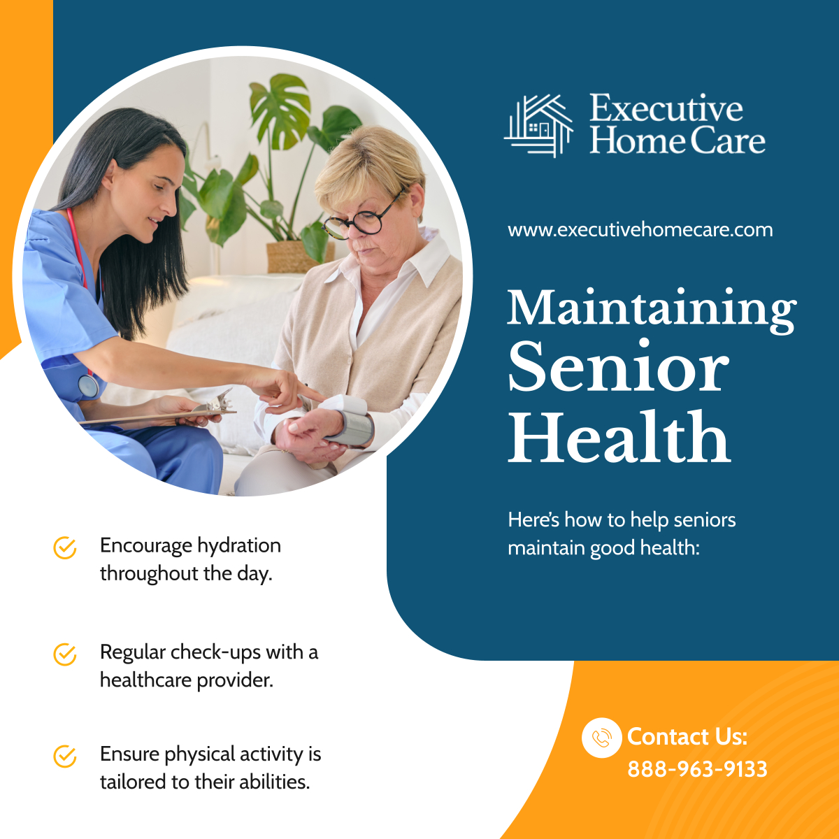 executivecaretr's tweet photo. Small steps lead to big improvements in senior health. Keep your loved one healthy and active with these simple tips. 

#TomsRiverNJ #HomeCare #SeniorHealth https://t.co/sStMMWdVD7