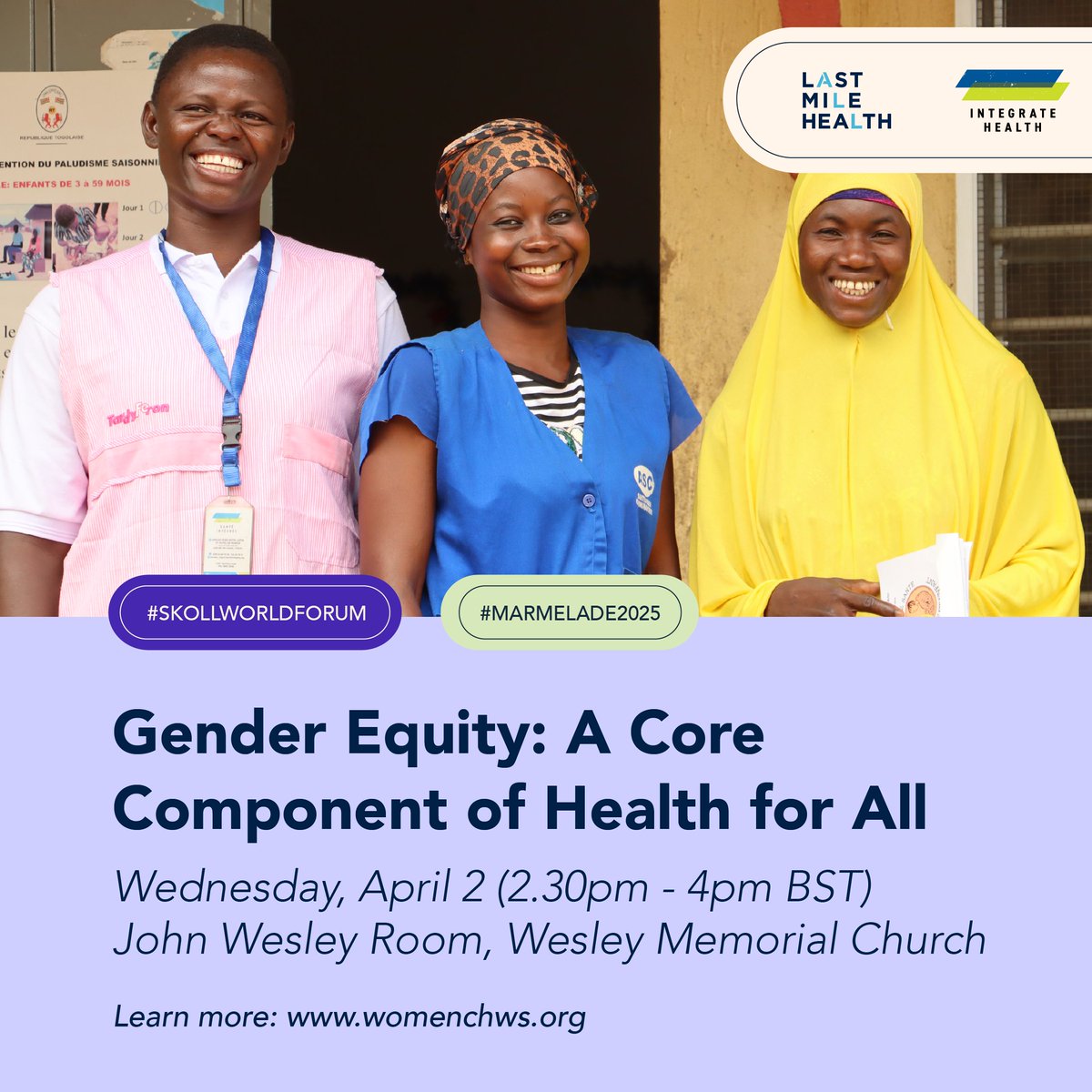 Integrate Health (@integrateglobal) on Twitter photo 📢 Join @IntegrateHealth & @LastMileHealth at our #SkollWF side event on April 2! Discover how empowering women #proCHWs transforms health systems, with speakers from <a href="/coimpactcollab/">Co-Impact</a>, <a href="/TheElders/">The Elders</a> & <a href="/LwalaCommunity/">Lwala Community Alliance</a>.
Register: bit.ly/3DRAJVH 📢 Join @IntegrateHealth & @LastMileHealth at our #SkollWF side event on April 2! Discover how empowering women #proCHWs transforms health systems, with speakers from <a href="/coimpactcollab/">Co-Impact</a>, <a href="/TheElders/">The Elders</a> & <a href="/LwalaCommunity/">Lwala Community Alliance</a>.
Register: bit.ly/3DRAJVH