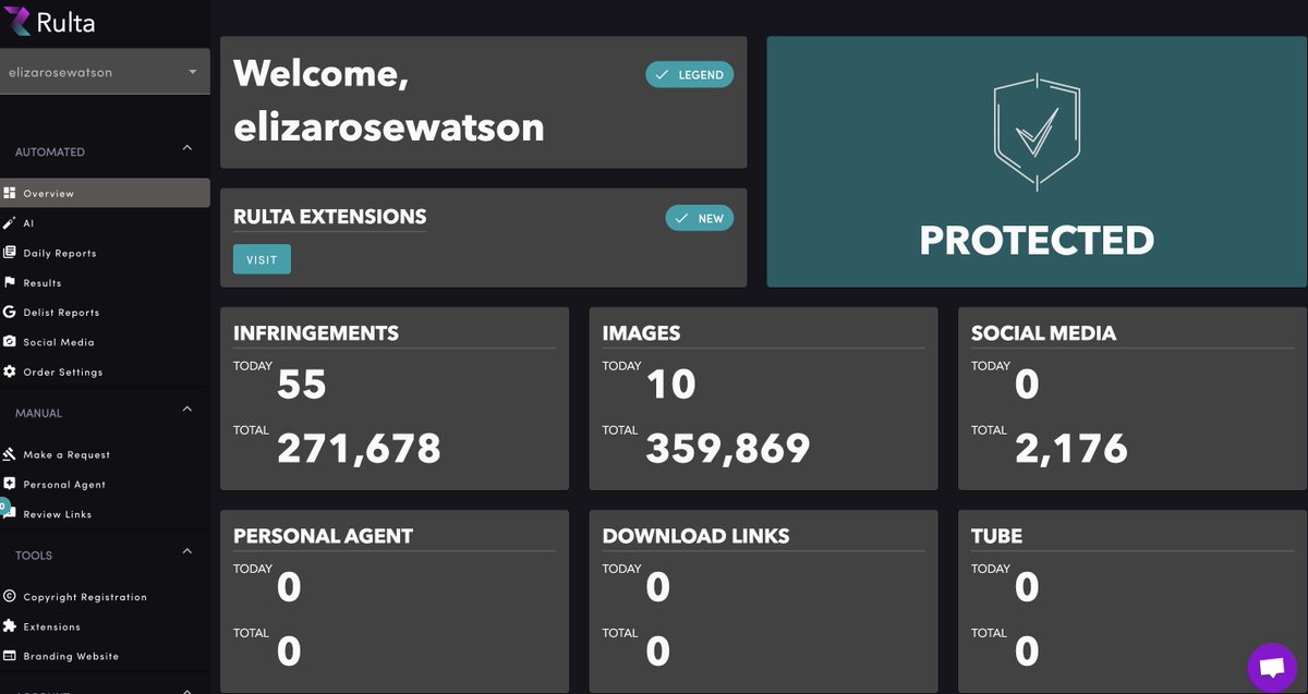 elizarosewatson's tweet image. thank you @Rultacom for helping keep the impersonators at bay and my content protected! I wouldn't use anyone else 💜