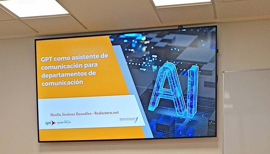 Samu Fernández (@txamu) on Twitter photo Hoy toca aprender. Taller 'GPT como asistente de comunicación para departamentos de comunicación' de <a href="/enpresadigitala/">Enpresa Digitala</a> <a href="/BICAraba/">BIC Araba</a> con <a href="/redactoranet/">Noelia Jiménez, de Redactora.net</a>. Hoy toca aprender. Taller 'GPT como asistente de comunicación para departamentos de comunicación' de <a href="/enpresadigitala/">Enpresa Digitala</a> <a href="/BICAraba/">BIC Araba</a> con <a href="/redactoranet/">Noelia Jiménez, de Redactora.net</a>.