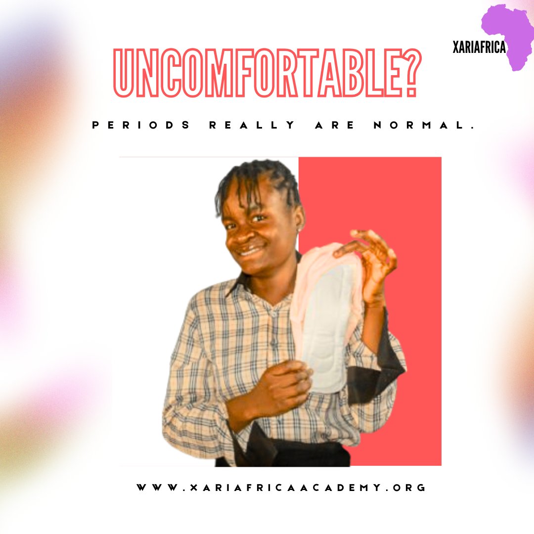 Does this photo make you uncomfortable? Tell us.
#CheckYourBias #periodsarenormal 
#XariAfrica #Periodpoverty #SRHR