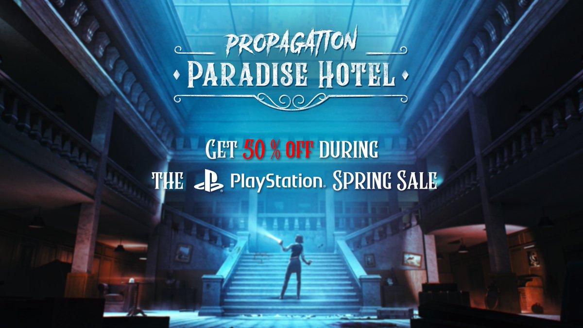 💪It's always a good time to play horror games! 

🧟‍♀️Get #PropagationParadiseHotel with a 50% discount on #psvr2 now during the Spring sale (ends April 9).

➡️store.playstation.com/fr-fr/concept/…

#horrorgames #survivalhorror