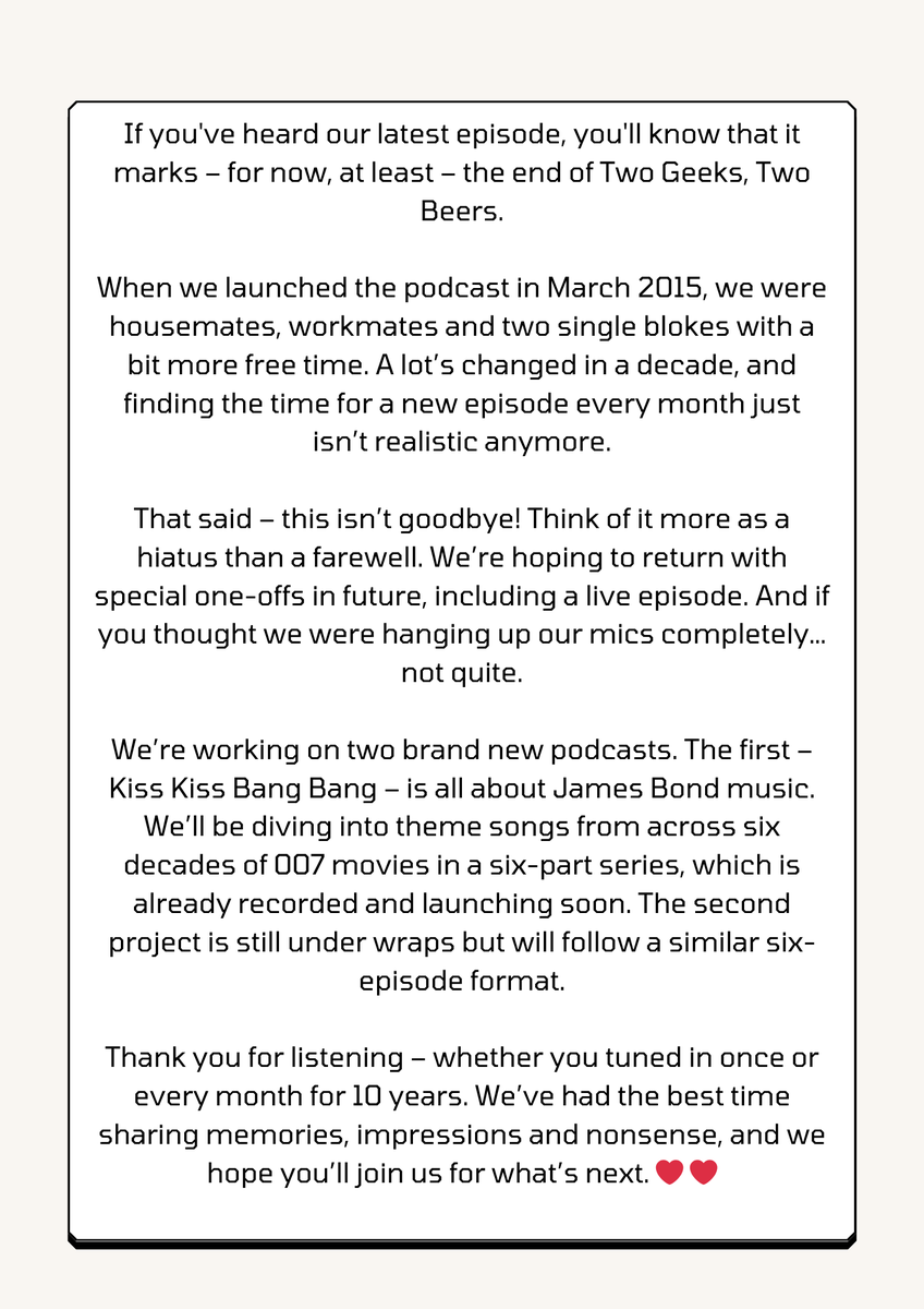 All good things... 🍻