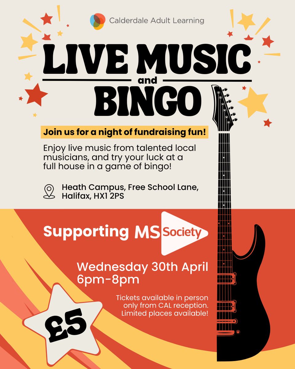 LearningCAL's tweet image. We’re holding some fantastic fundraising events this year for MS Awareness Week!

Join us on Tuesday 29th April for our Fundraising Day, and don't miss out on our first ever Live Music and Bingo Event on Wednesday 30th April!

@mssocietyuk