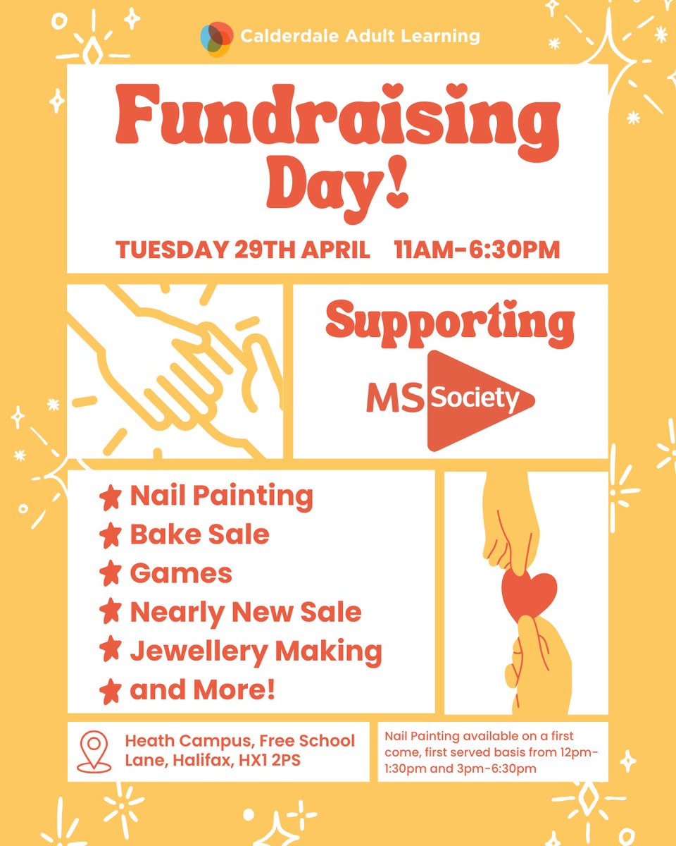 LearningCAL's tweet image. We’re holding some fantastic fundraising events this year for MS Awareness Week!

Join us on Tuesday 29th April for our Fundraising Day, and don't miss out on our first ever Live Music and Bingo Event on Wednesday 30th April!

@mssocietyuk